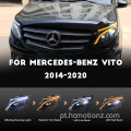 Hcmotionz Mercedes Vito 2014-2020 Luzes frontais da classe V